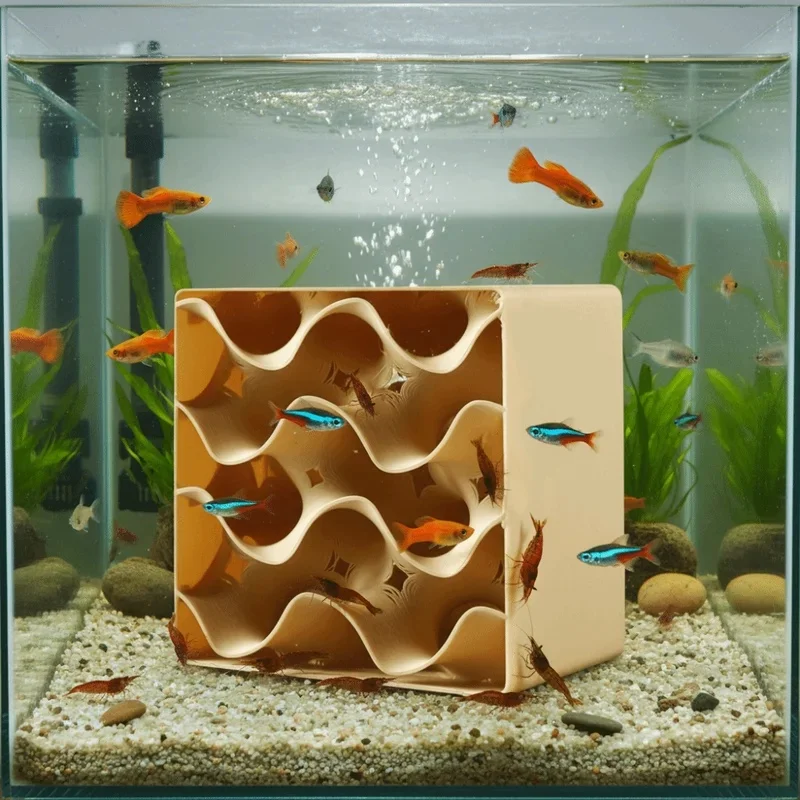 Cueva de Arenisca Natural para Acuario – Refugio para Peces y Camarones - imagen 3