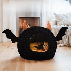 Cama cálida para gato y perro – Edición Halloween y uso anual