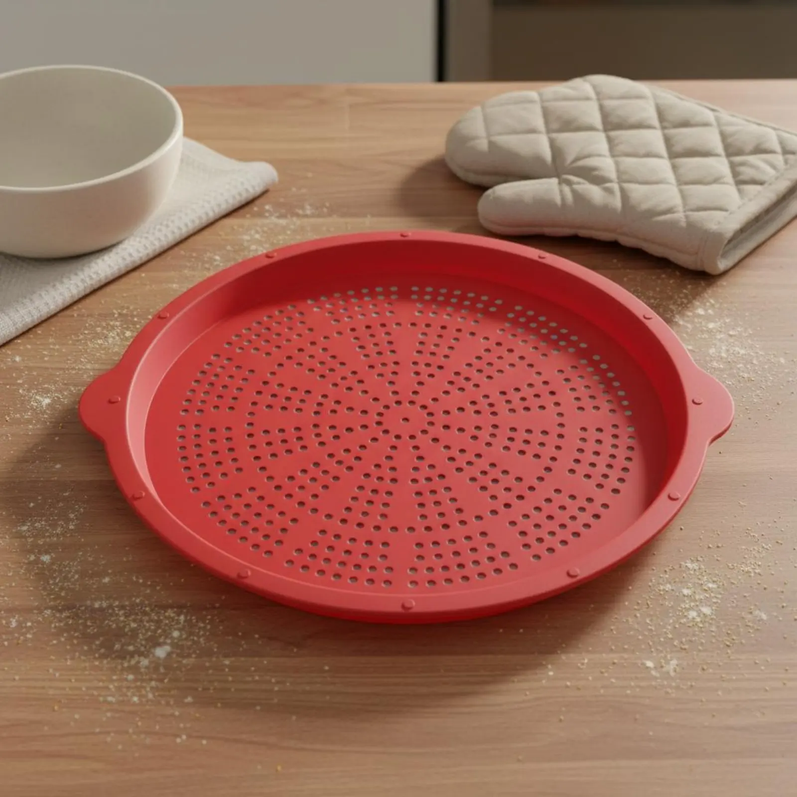 Bandera silicona antiadherente para pizzas – Reutilizable y lavable - imagen 2