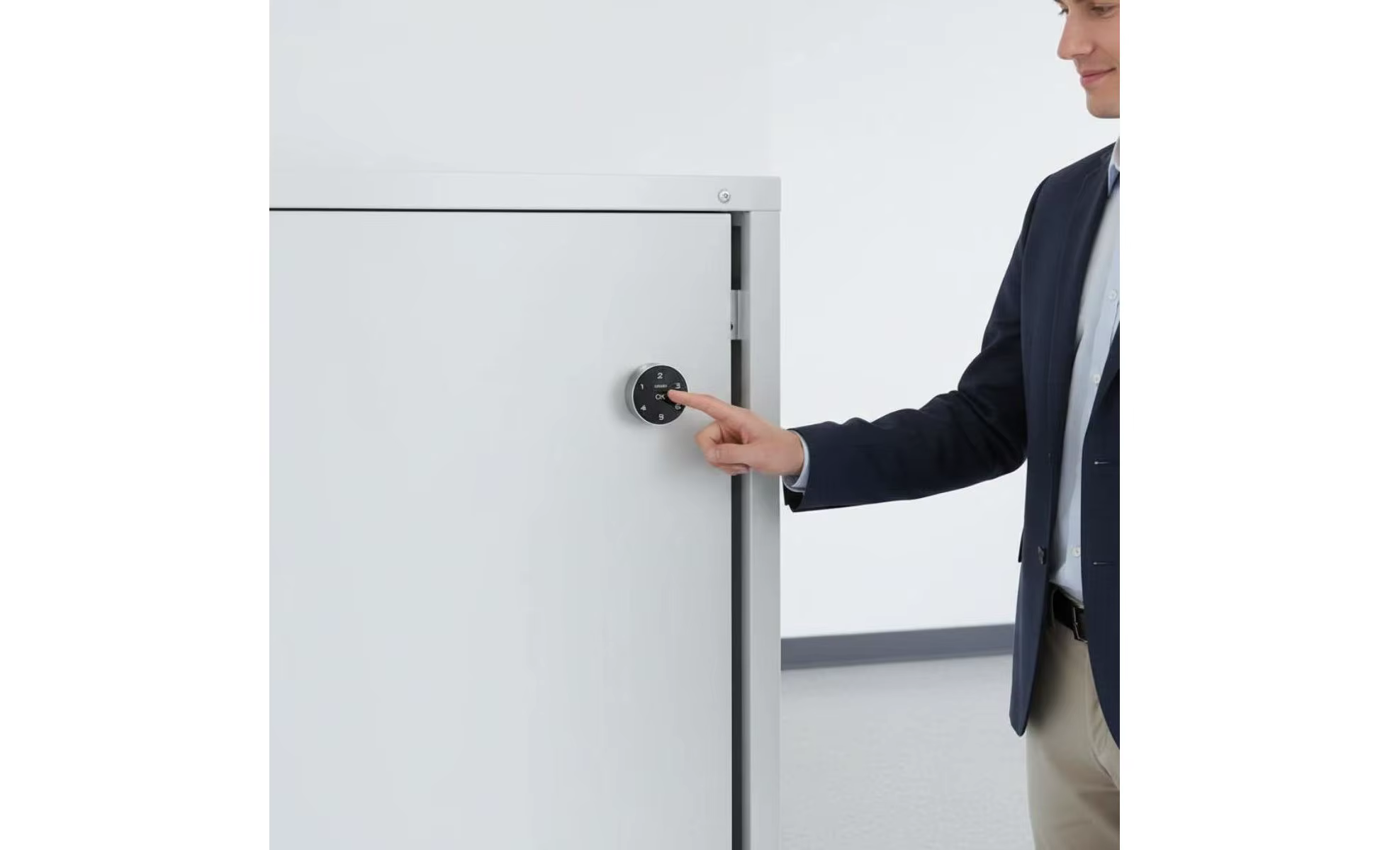 Cerradura digital con pantalla táctil para gabinete