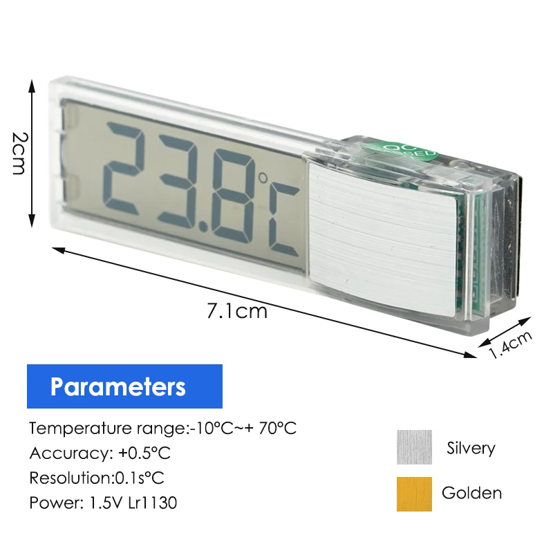 Medidor de temperatura para peceras y terrarios
