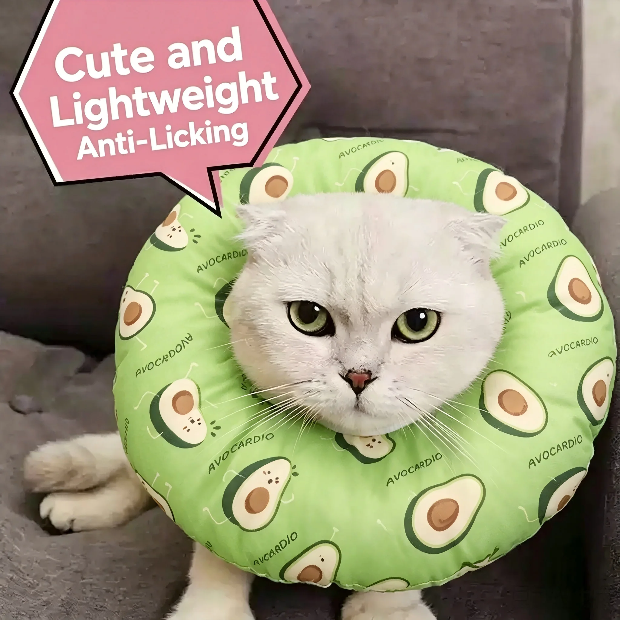Collar isabelino cómodo y ajustable para gatos y perros pequeños - imagen 4