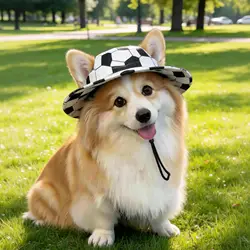 Gorro de protección solar para perros pequeños con sombrero decorativo