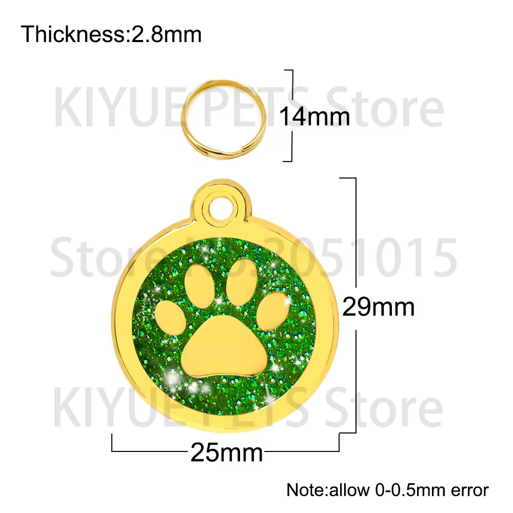 Placas de identificación metálicas para perros y gatos - imagen 4