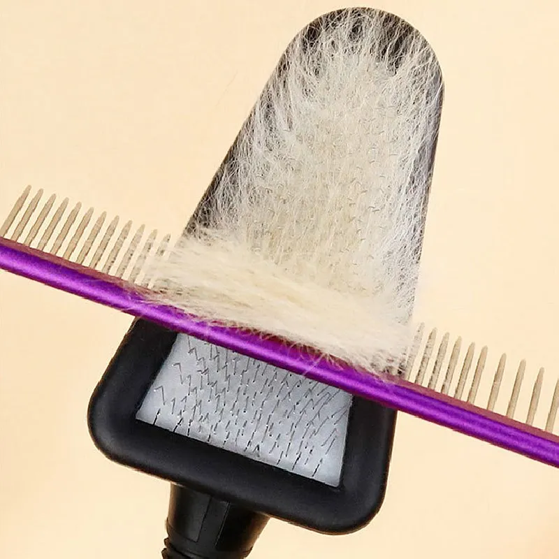 Cepillo triangular para perros y gatos – Cepillo facial y masaje para mascotas - imagen 4