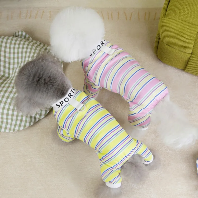 Ropa a rayas para perros: mono cálido con anillo, Chihuahua - imagen 3