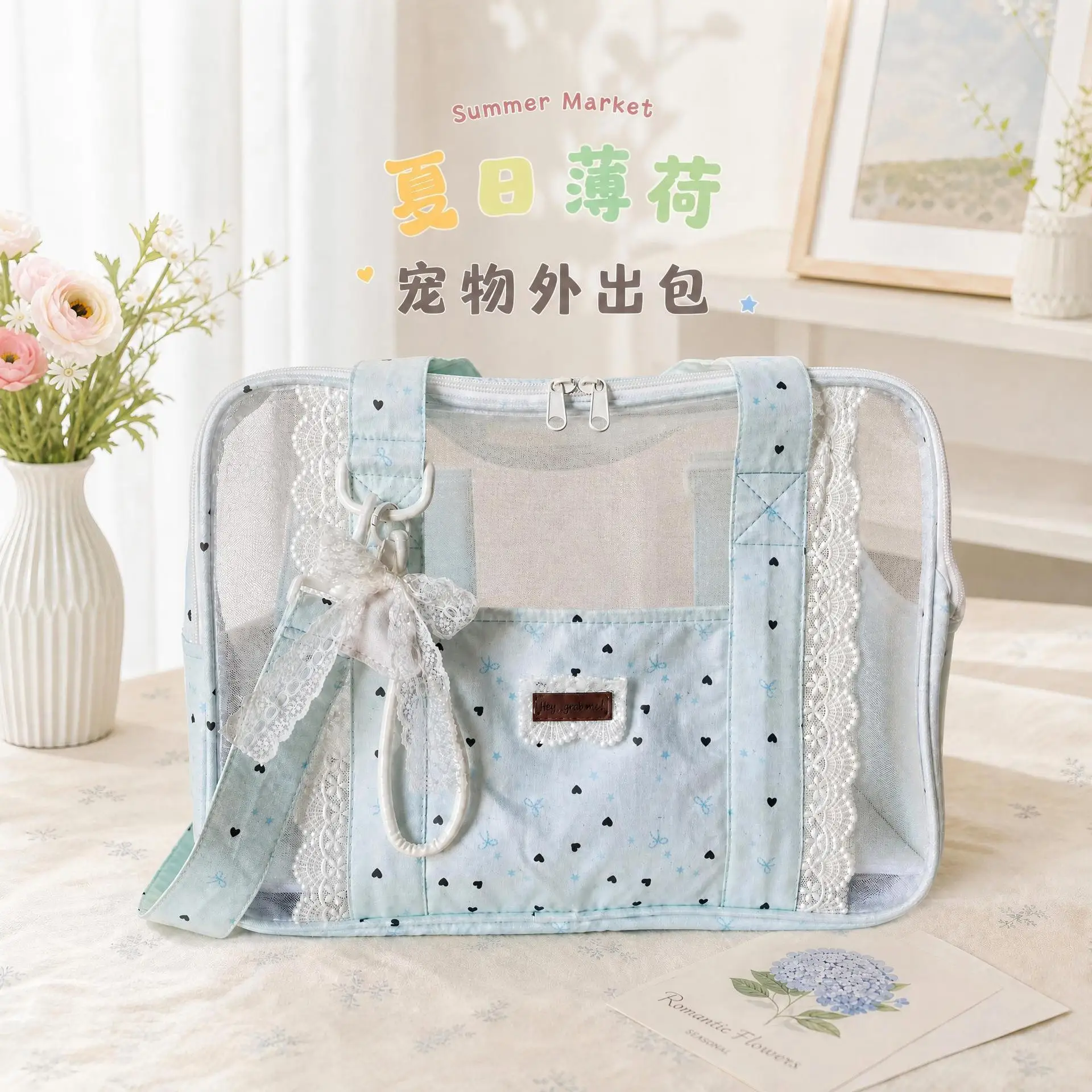 Mochila transportín transpirable para gatos y perros pequeños - imagen 3