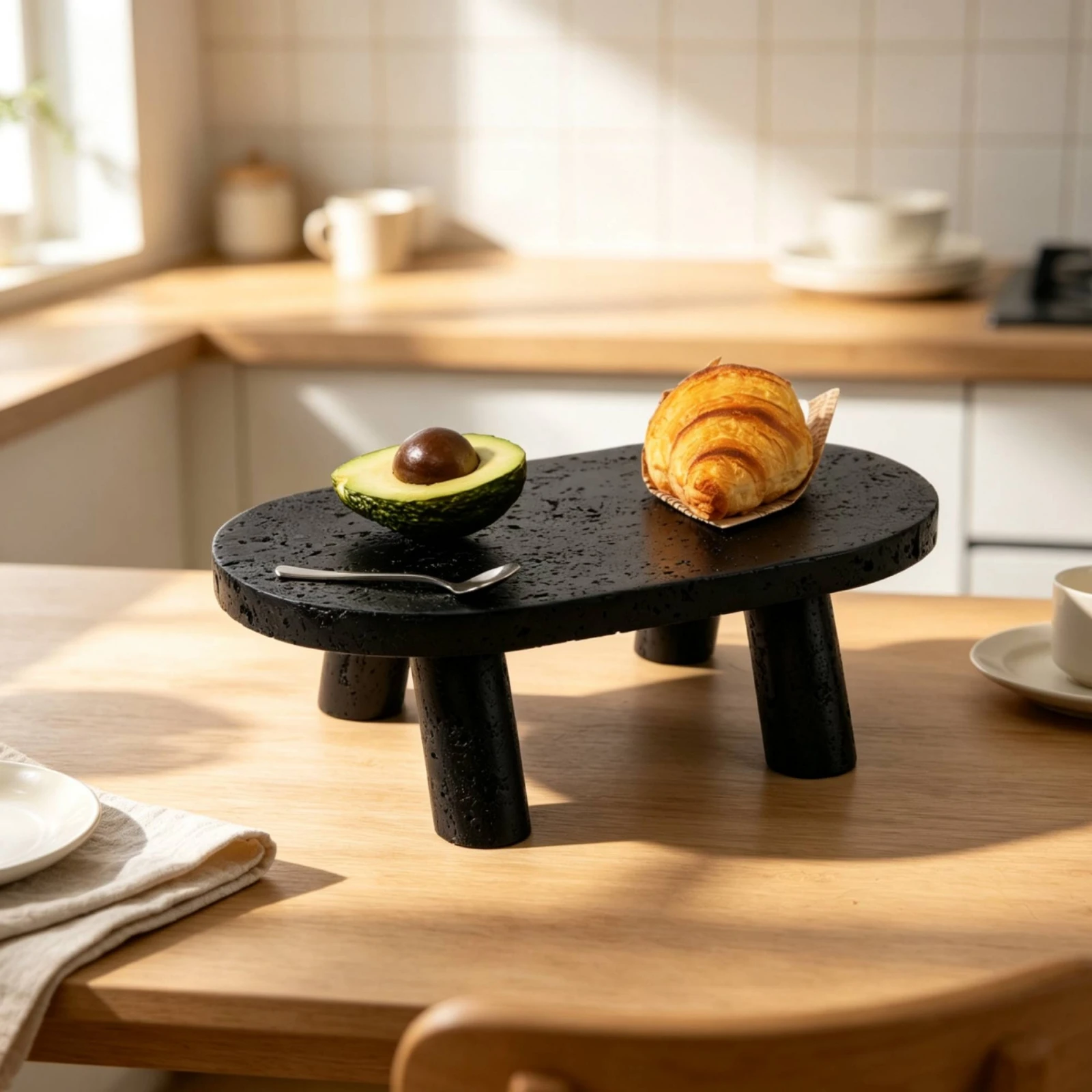 Bandeja elíptica elevada con patas para gatos y perros - imagen 4