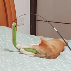 Juguete para gatos con papel arrugado y lino suave, interactivo