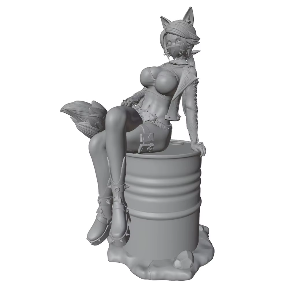Figura Anime a Escala 1/24 75mm – Miniatura GK Impresa en 3D sin Pintar - imagen 5