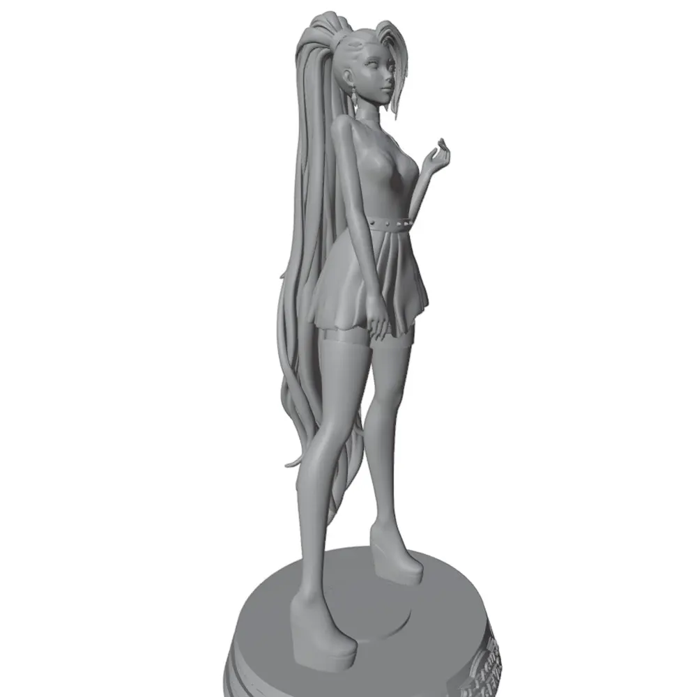Figura sexy de resina – Miniatura GK gris sin montar ni pintar - imagen 3