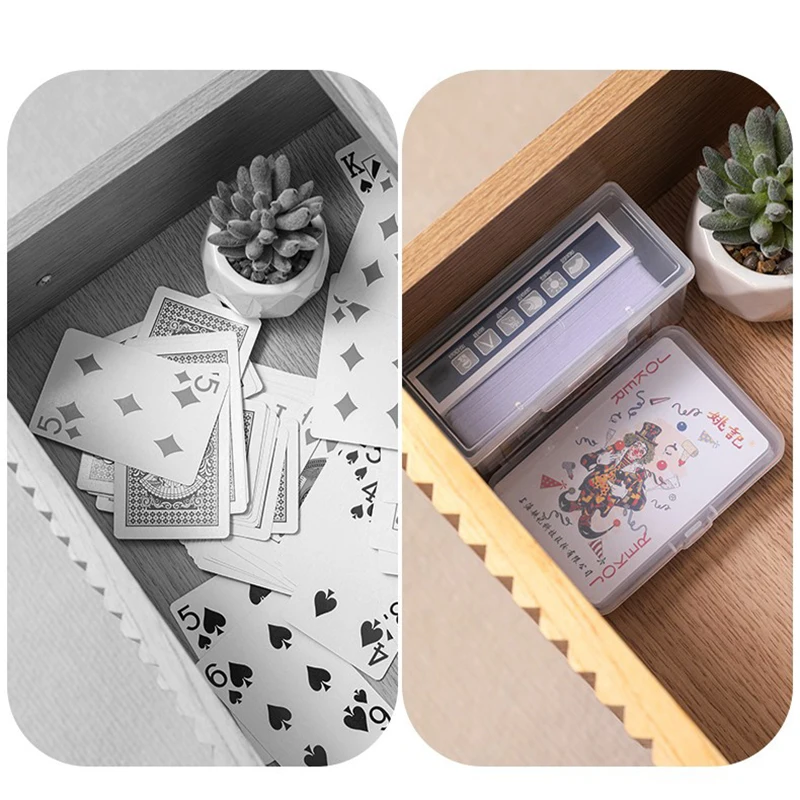 Caja con fichas dentro