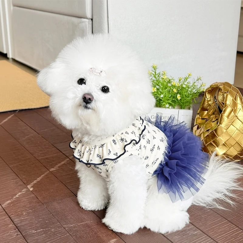 Ropa de verano para perros: vestido tutú floral Chihuahua - imagen 2
