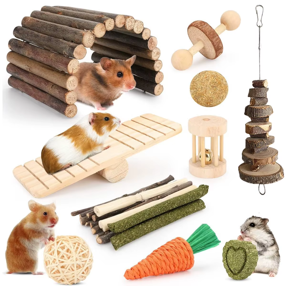 Surtido completo de juguetes masticables para mascotas