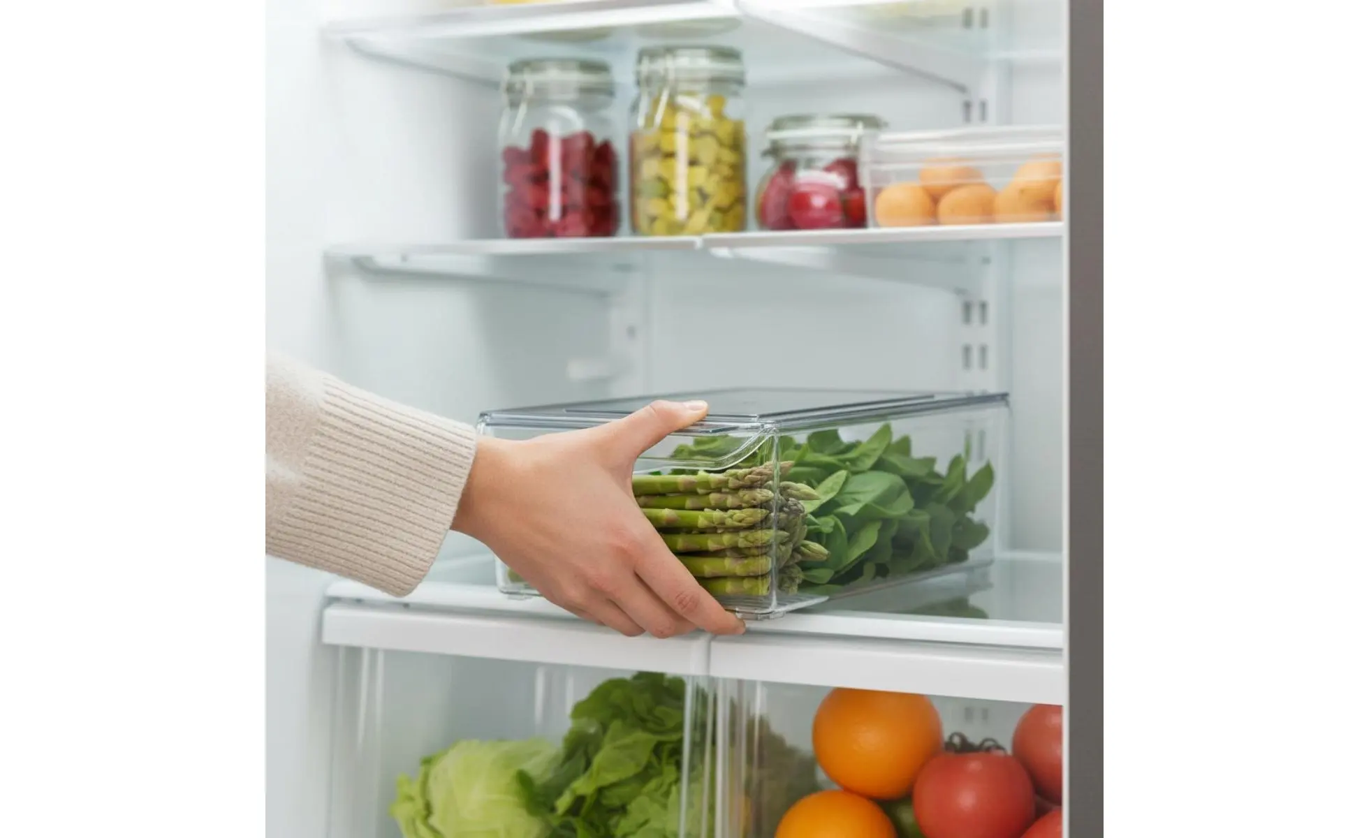 Contenedor apilable para cocina y nevera