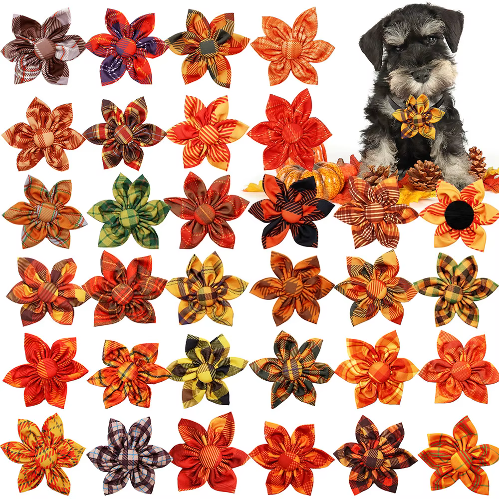 Accesorio lazo móvil para collar de perro, estilo otoño - imagen 3