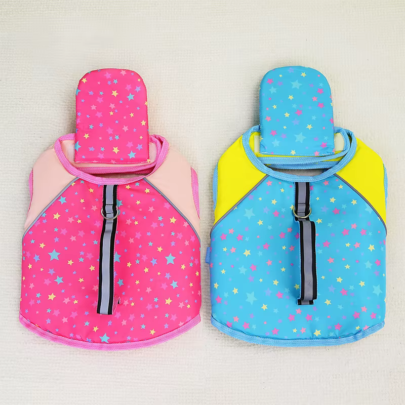 Chaleco salvavidas ajustable para perros con flotador extraíble - imagen 3