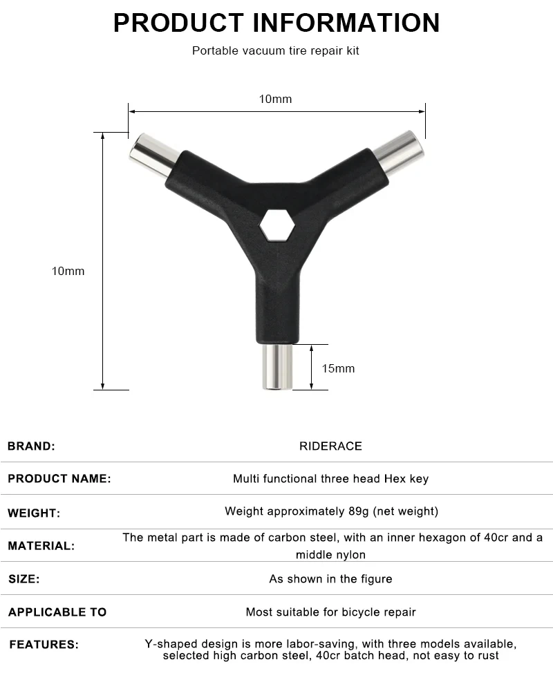 Llave en Y Riderace