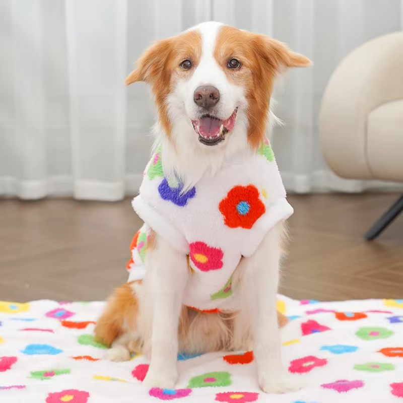 Abrigo de invierno floral para perros pequeños y grandes – chaqueta - imagen 3