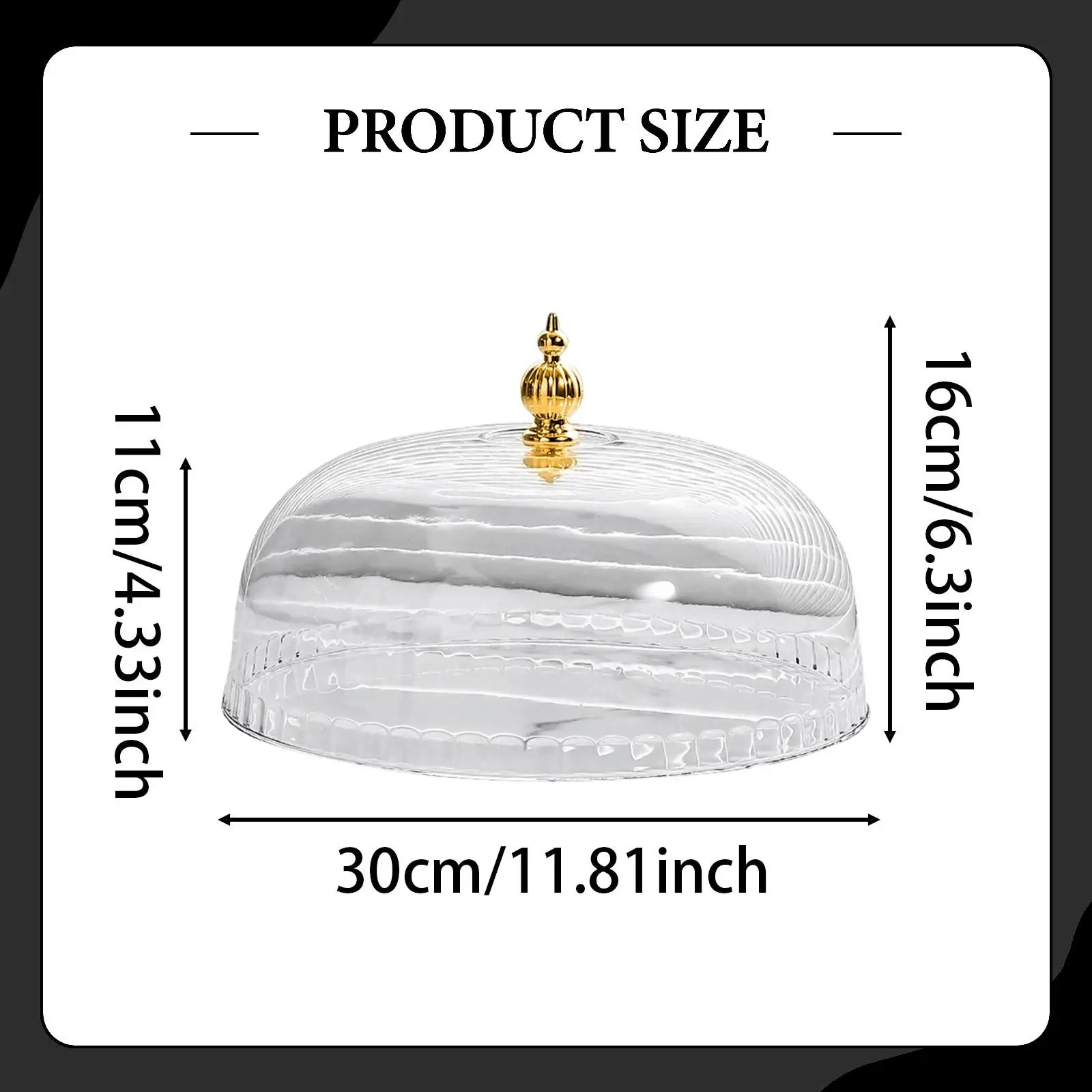 Cúpula protectora transparente para comida de gato y perro - imagen 5