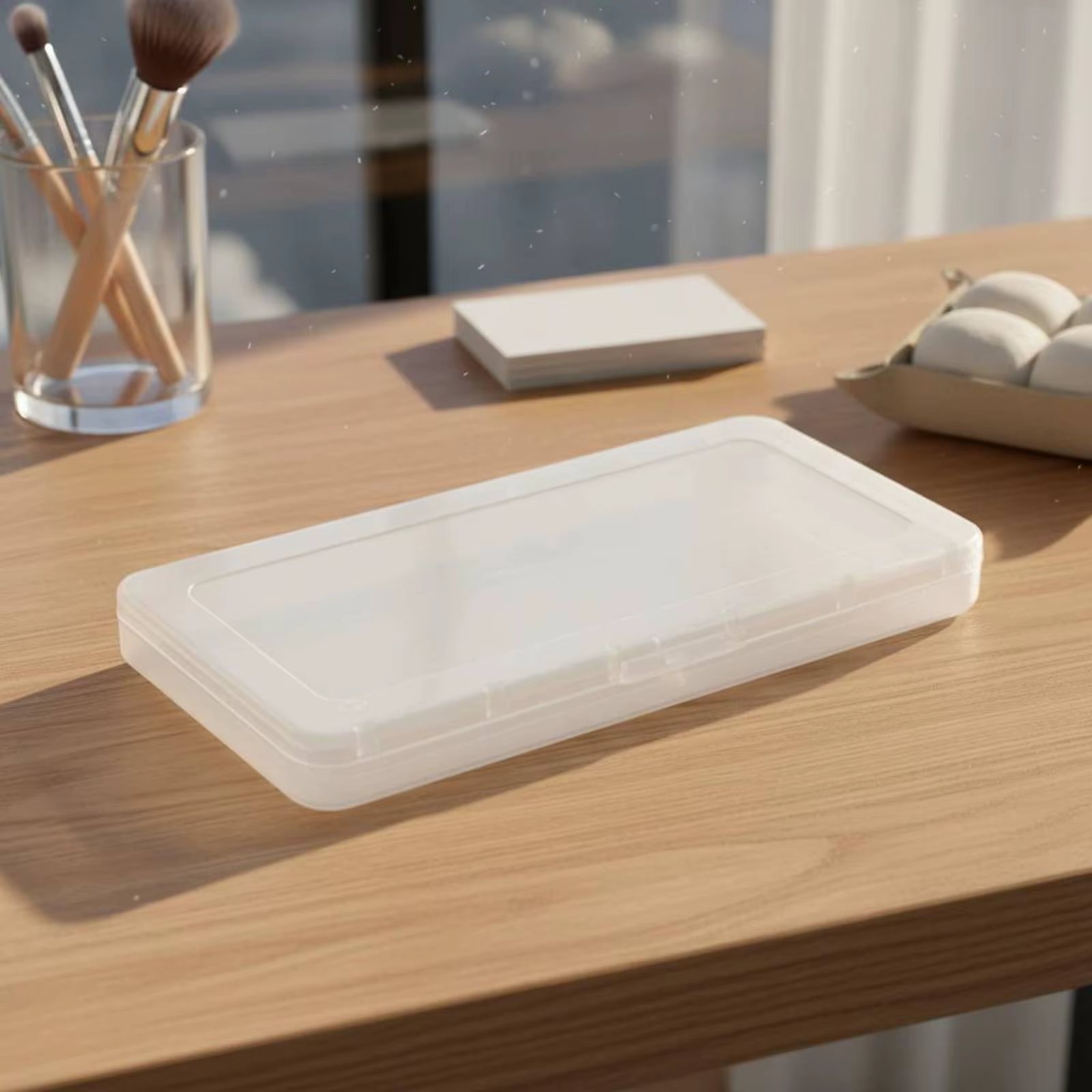 Estuche Transparente para Tarjetas y Piezas Pequeñas – Organizador Sellado con Tapa - imagen 4