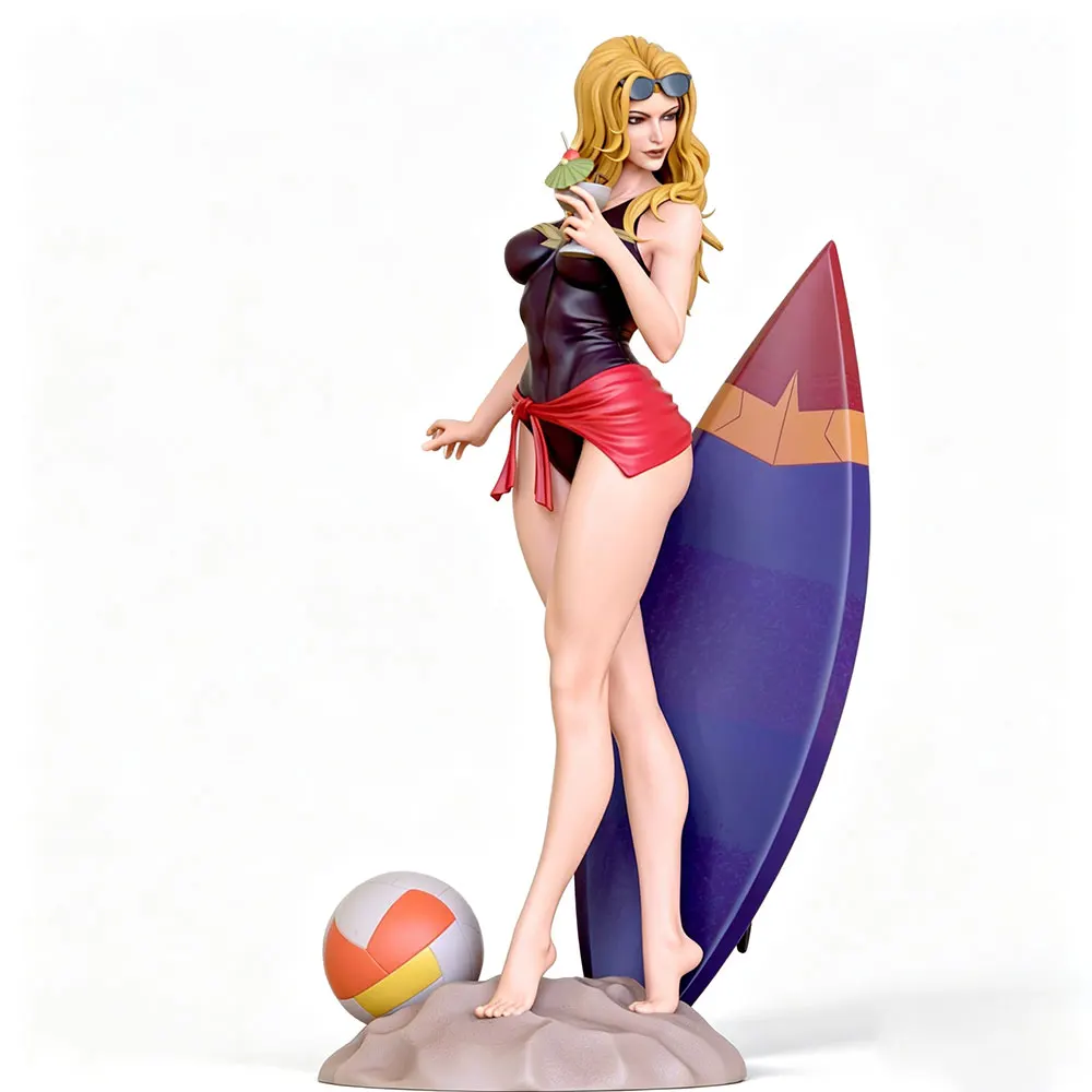 Kit resina chica sexy 1/24 (75 mm) – Miniatura 3D gris DIY sin pintar