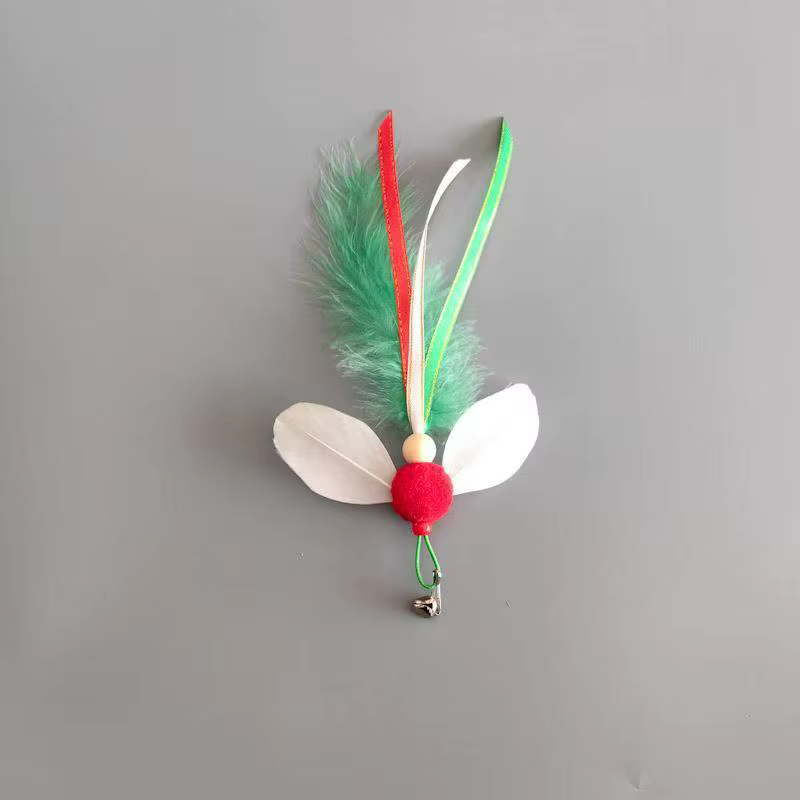 Juguete para gatos de plumas y peluche, interactivo de juego - imagen 4
