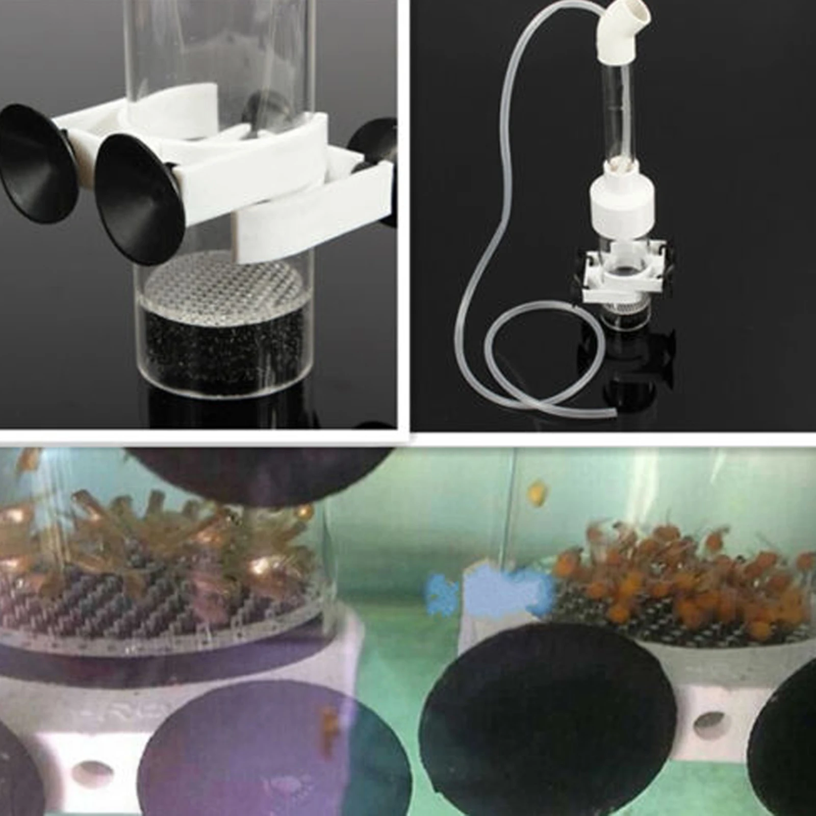 Detalle de la abrazadera y sistema de succión