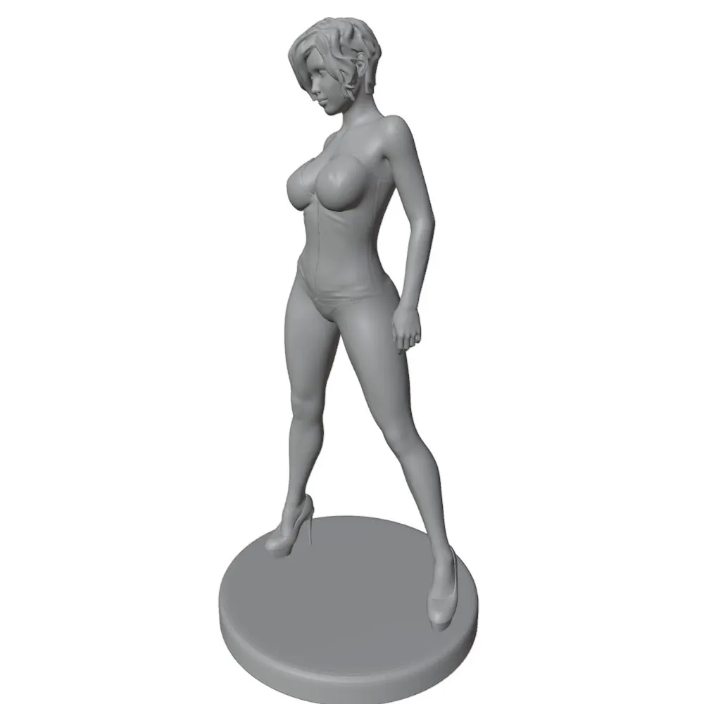 Juguete DIY para gatos y perros: figura GK de resina gris - imagen 2