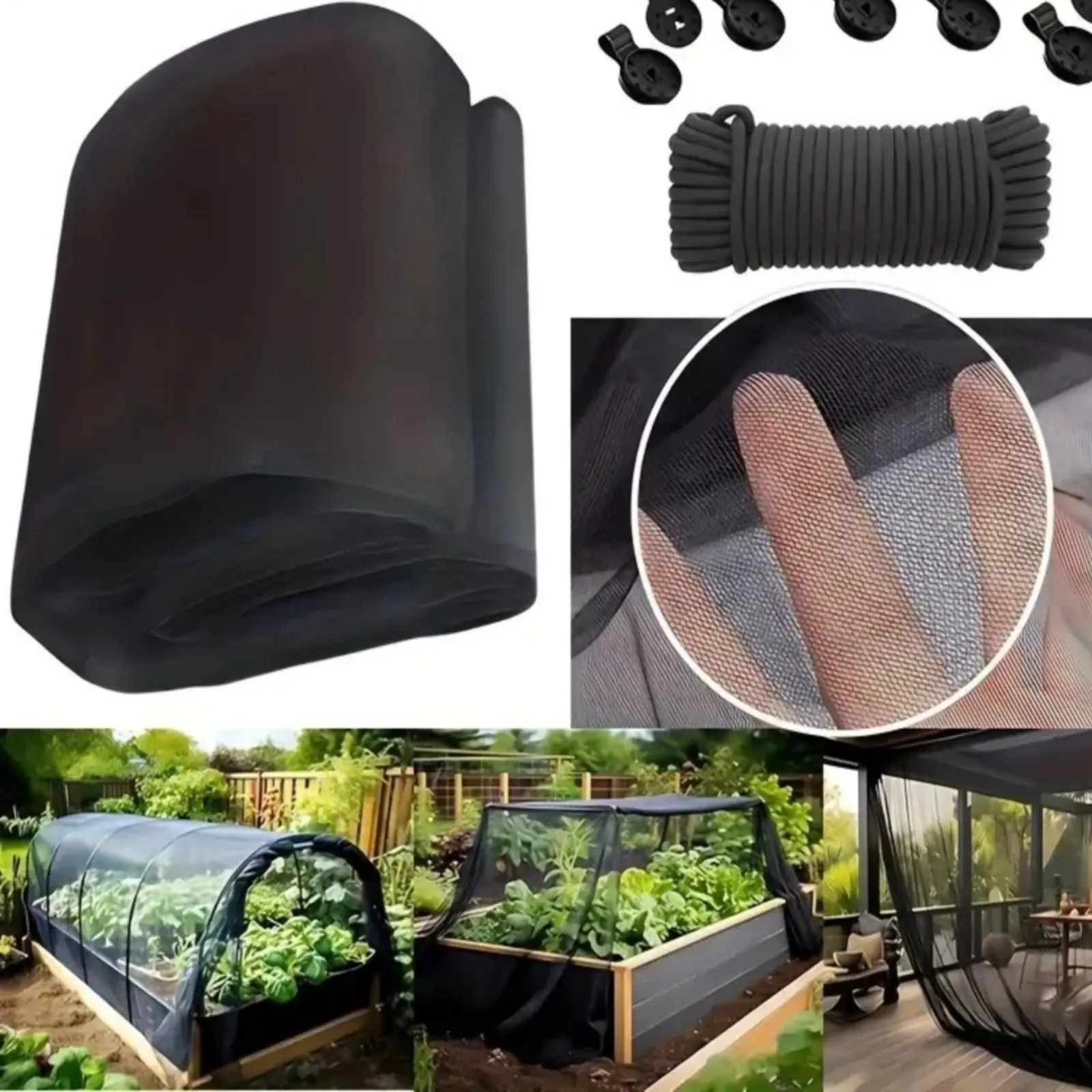 Red de protección para plantas: malla de poliéster duradera para aves