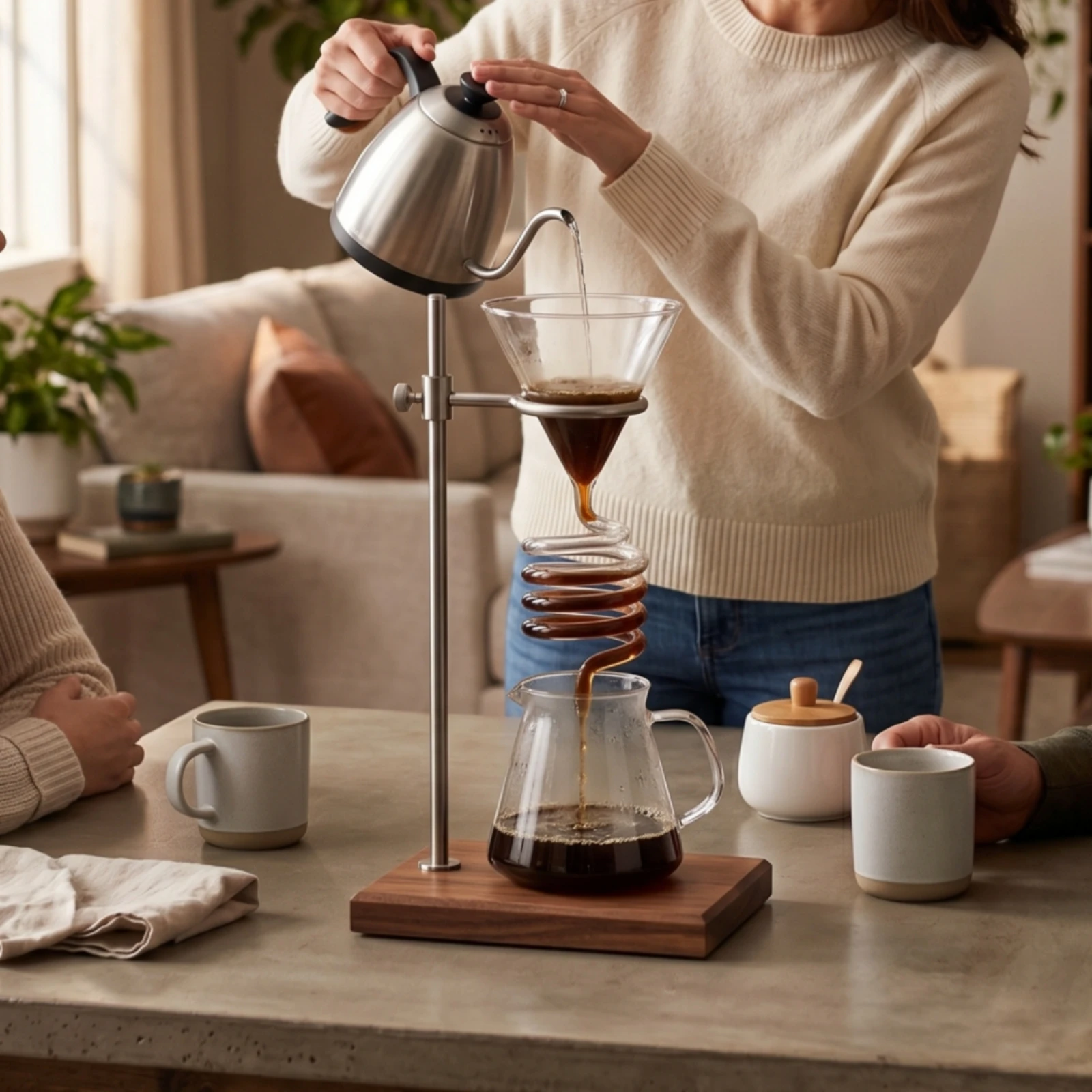Cafetera de goteo manual en vidrio – Ideal para baristas caseros - imagen 4