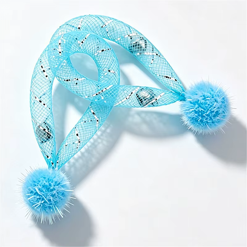 Juego de juguetes para gatos con bolas de lana y campana