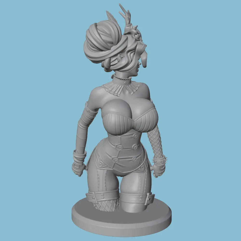 Figura de resina sin pintar para dioramas de gatos y perros - imagen 2