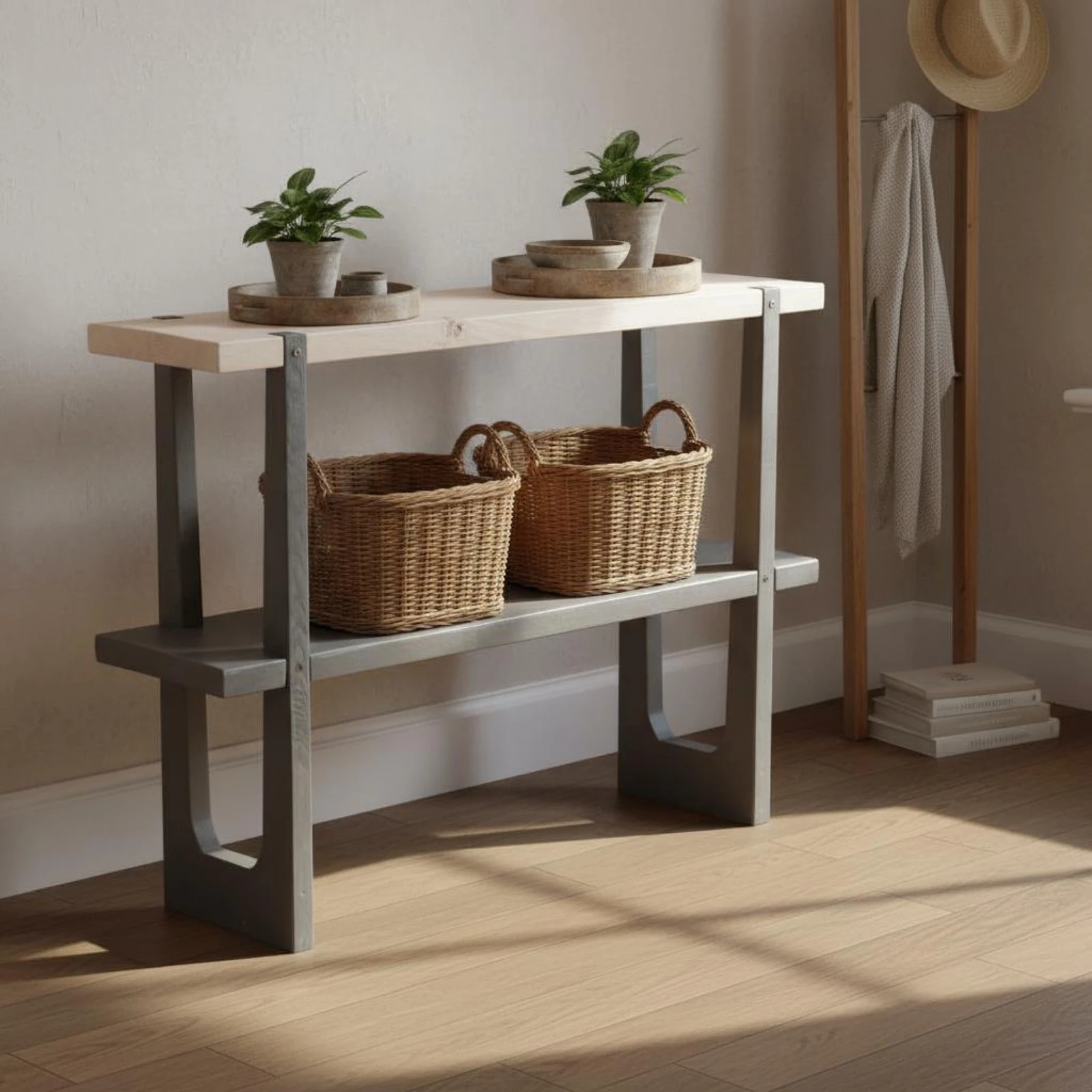 Soporte de plantas de dos niveles: montaje fácil y base estable - imagen 4