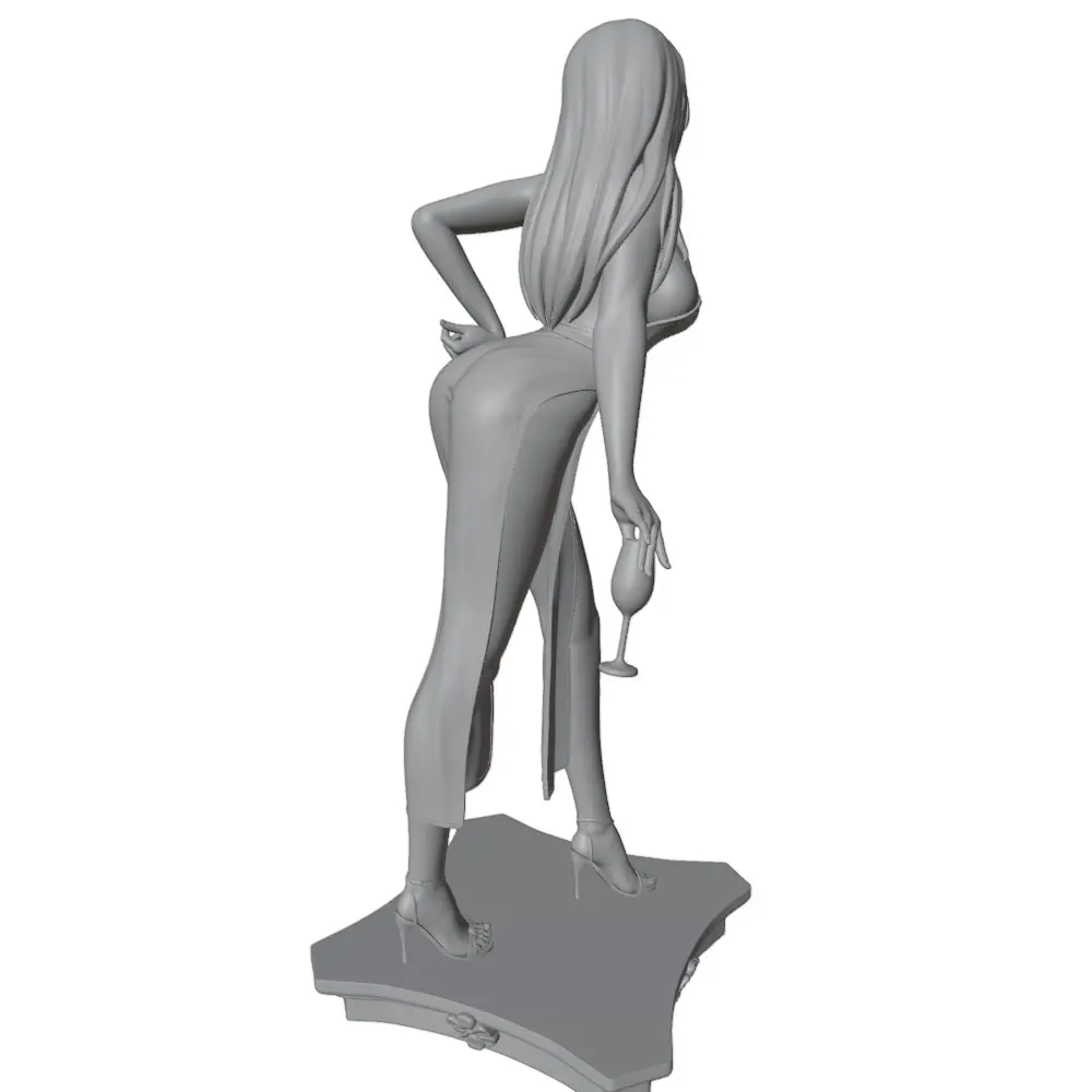 Figura de resina gris impresa en 3D DIY, sin montar ni pintar - imagen 4