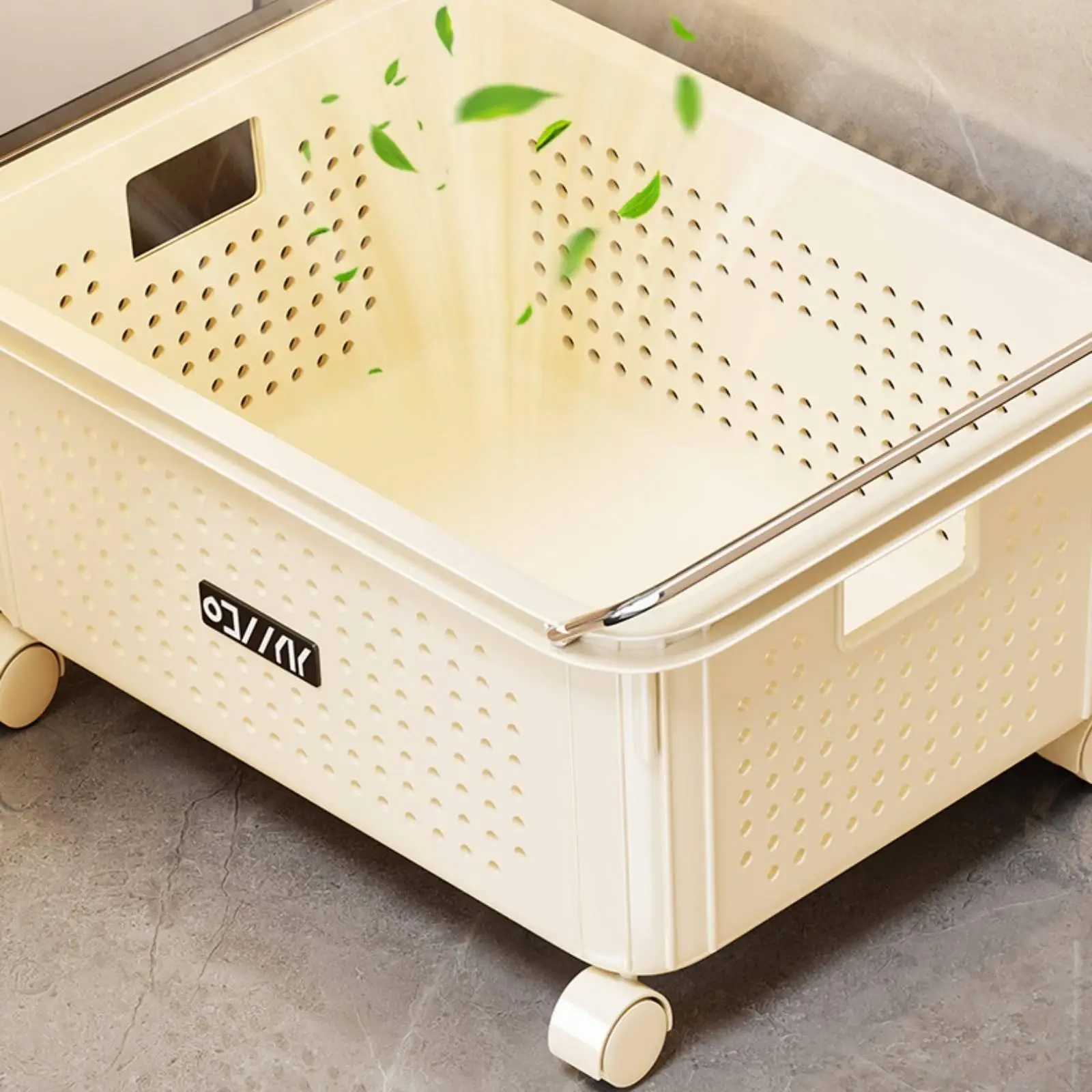 Cesto ropa plegable con ruedas gran capacidad baño - imagen 5