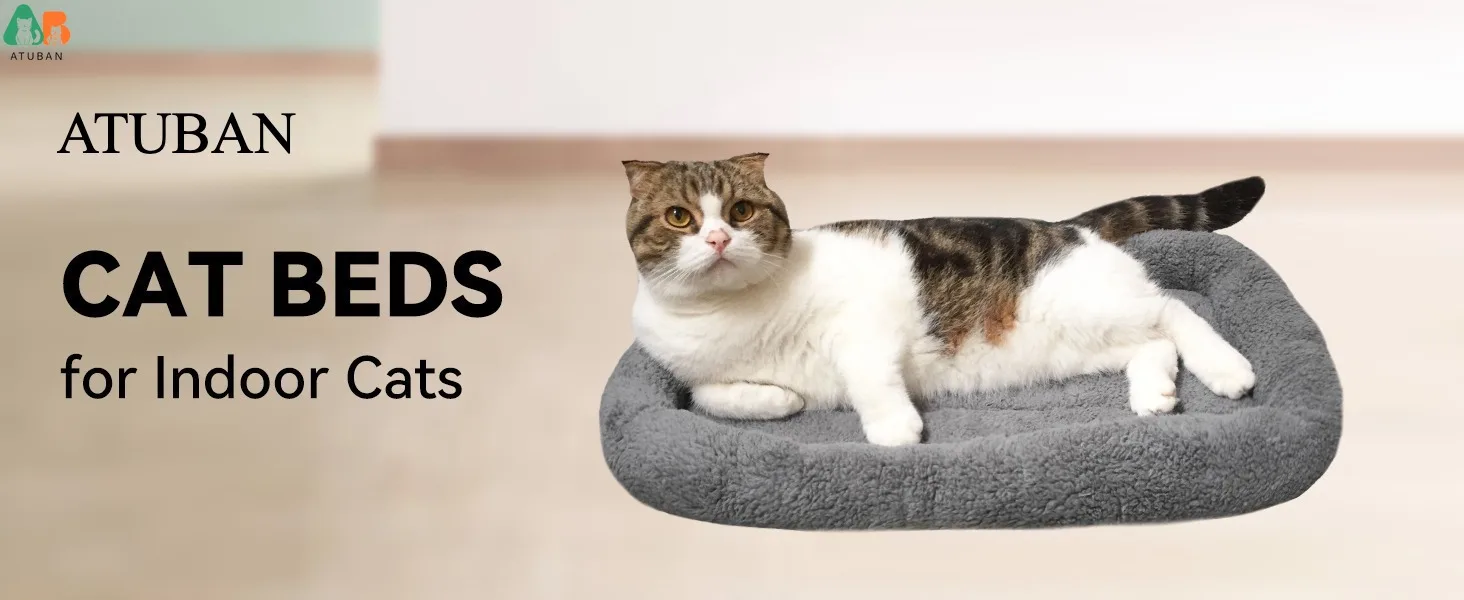 Cama para gatos ATUBAN con bordes elevados