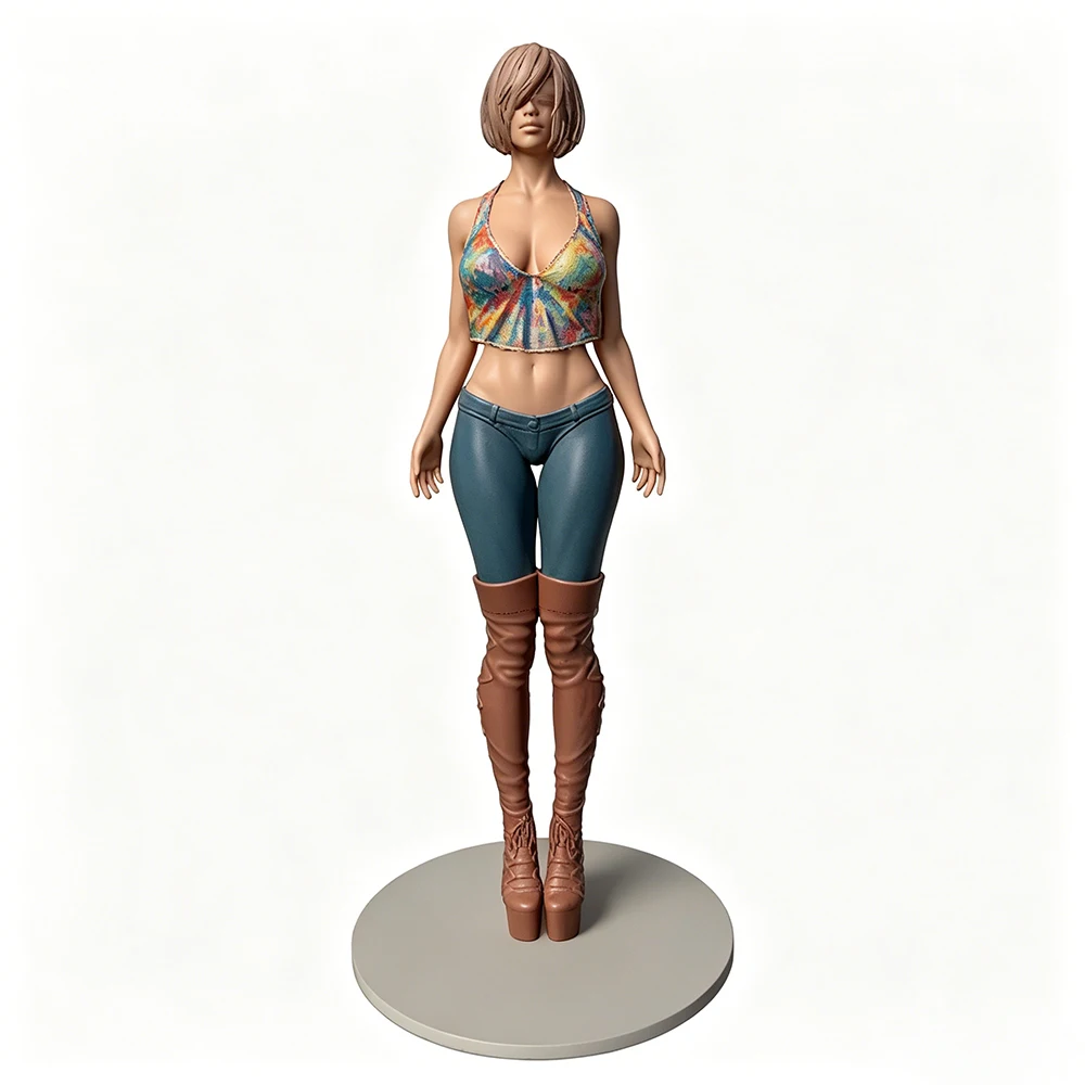 Kit modelo resina DIY miniatura gris impresa en 3D, sin montar