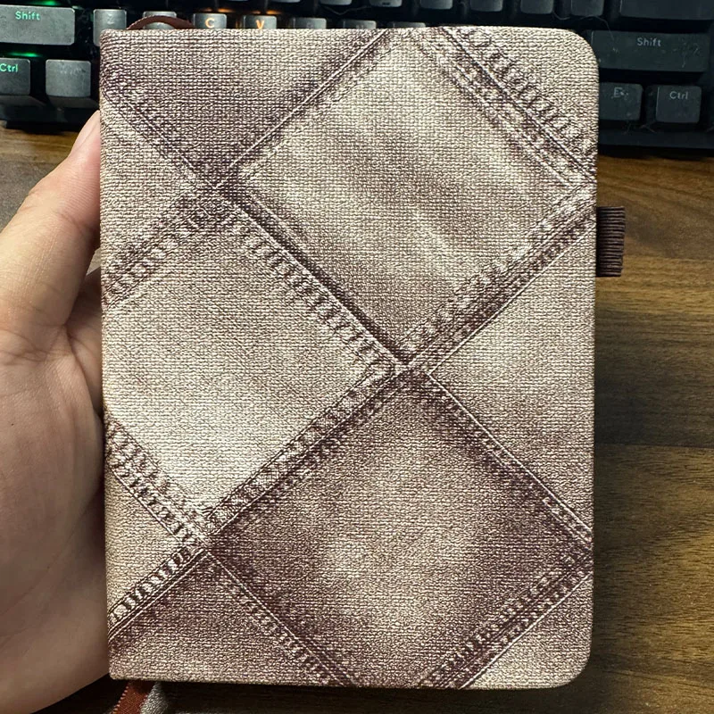 Libreta para contraseñas B6 de mezclilla con banda para gatos y perros - imagen 5