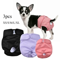 Pañales reutilizables para perros a prueba de fugas, ajustables