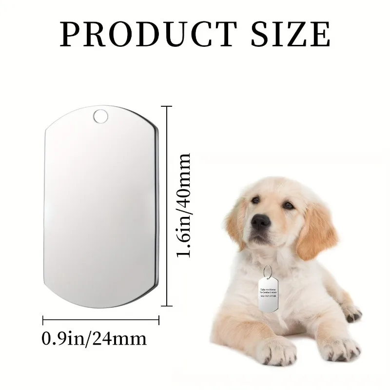 Placa de identificación para perros, grabada con teléfono - imagen 5