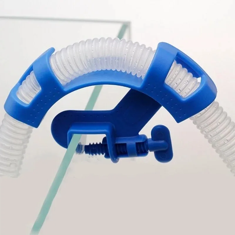 Soporte de filtración para acuario con abrazadera de manguera