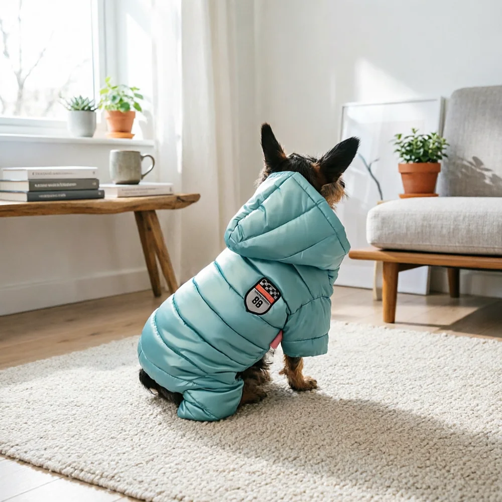 Chaqueta impermeable para perros pequeños y medianos – Abrigo cortavientos de invierno - imagen 3
