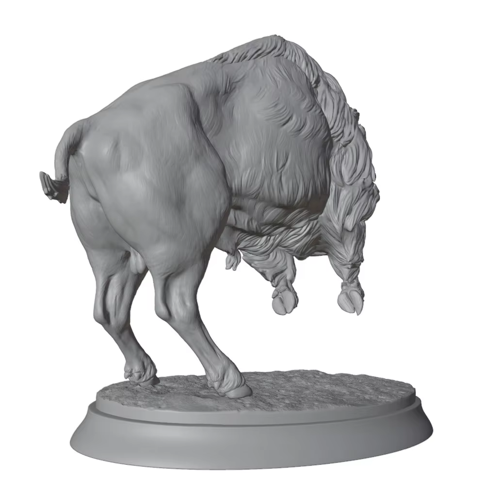 Figura Miniatura de Bisonte Norteamericano – Impresión en 3D - imagen 2