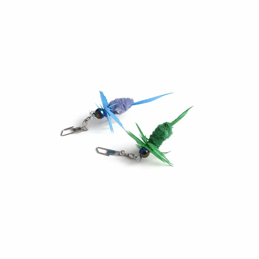 Cabeza de insecto artificial para varita de gato