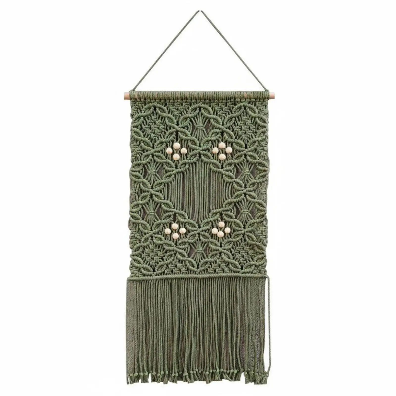 Tapiz de pared de macramé tejido a mano estilo boho - imagen 2