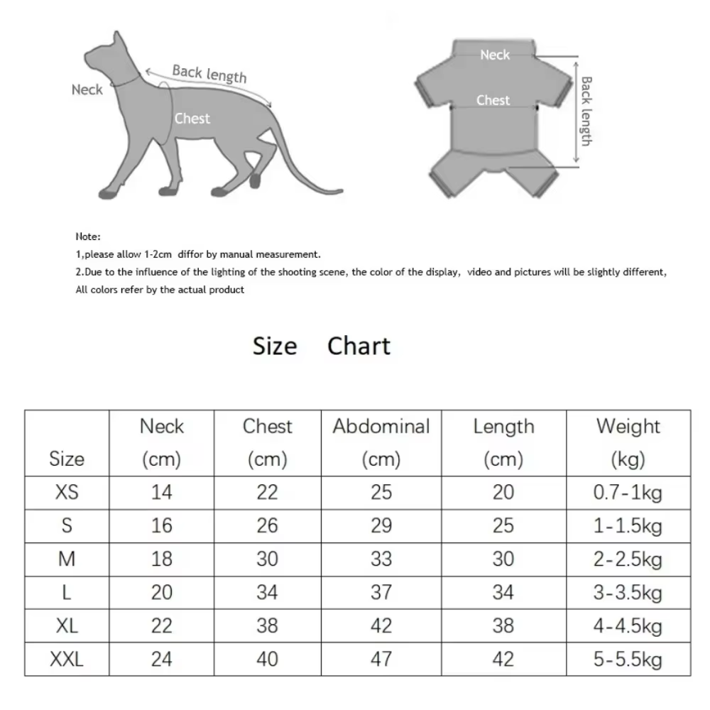 Pantalones de abrigo acolchado azul para gatos Sphynx