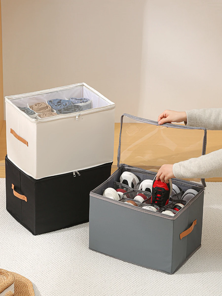 Organizador de Zapatos Plegable con cubierta transparente