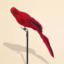 Papagayo artificial realista para decoración de gatos y perros