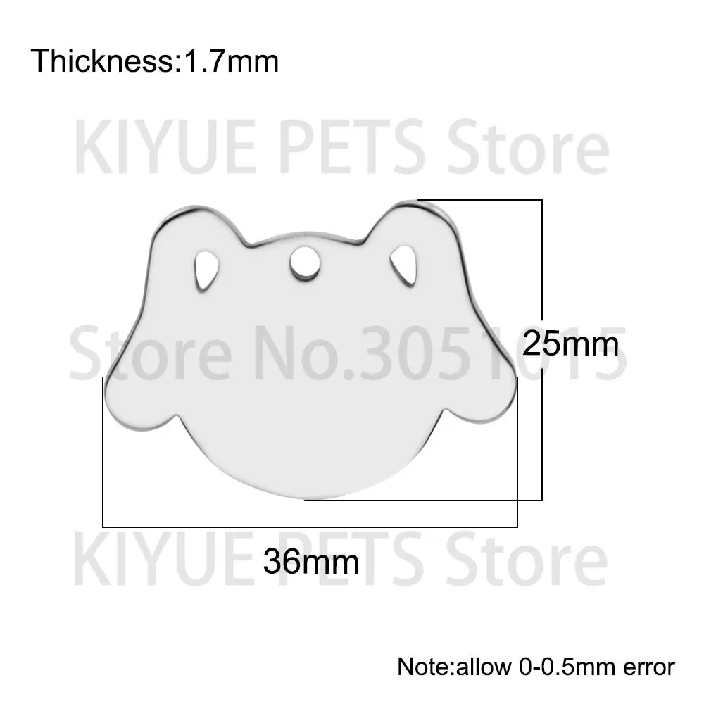 Pack de 20 placas de identificación canina en distintos acabados